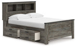 Frandern - Bookcase Panel Bedroom Set With Storage