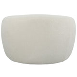 Capra - Art Deco White Swivel Chair