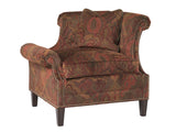 Lexington Upholstery - Braddock Right Arm Facing Chair - Dark Red