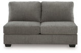 Clarington - 2 Pc. - 3-Piece Sectional And Oversized Ottoman - Greystone