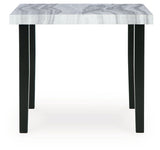 Mervannie - Square Dining Room Counter Table - Gray / Black