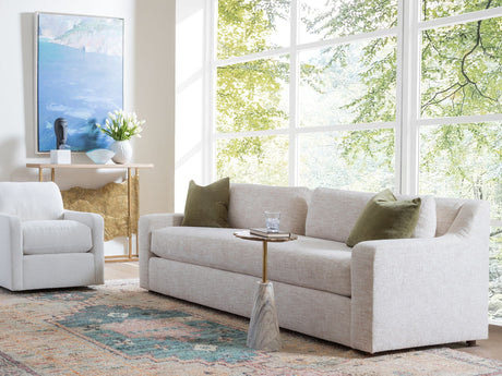 Solimar - Solimar Rattan Swivel Chair - Gray / Beige