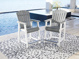 Marathon - Gray / White - Counter Stool (Set of 2)