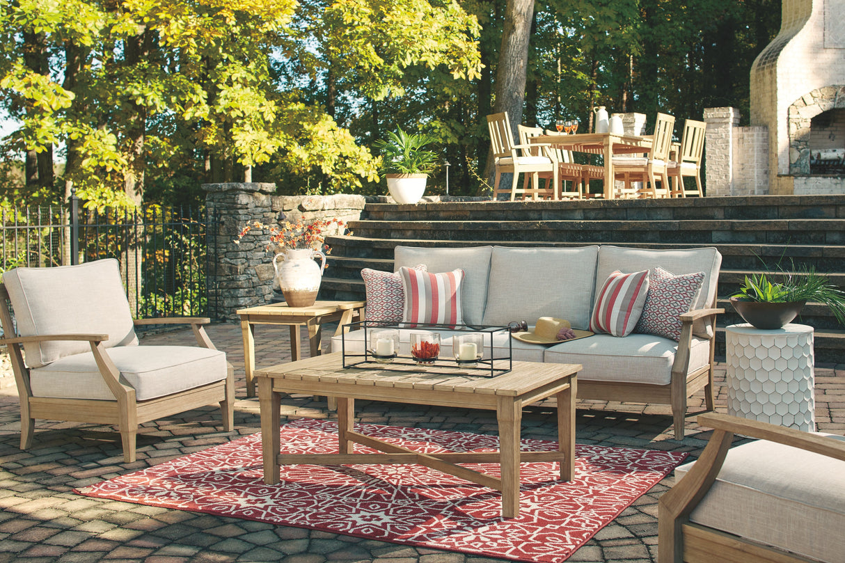 Seabrook Island - Beige - Sofa with Cushion
