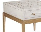 Perrine - Rectangle End Table - White