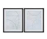 Stone Ligature - Framed Print (Set of 2) - Gray