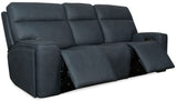 MS - Riverton Power Sofa With Power Headrest And Lumbar - Black