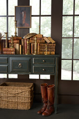 Charleston - Five-Drawer Console Table - Dark Green