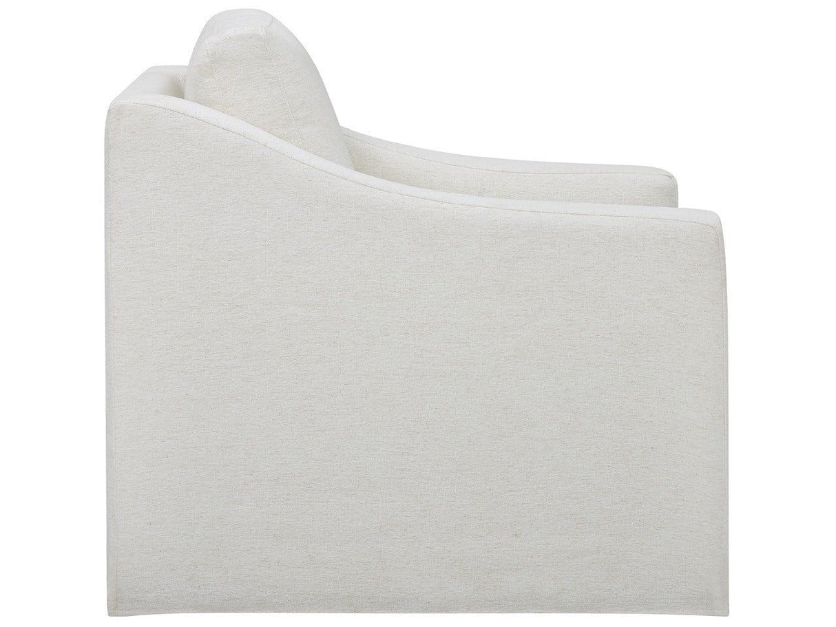 Augustine - Slipcover Swivel Glider - White