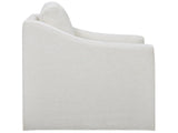 Augustine - Slipcover Swivel Glider - White