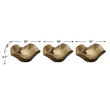 Tamarine - Wood Wall Art, Set Of 3 - Light Brown