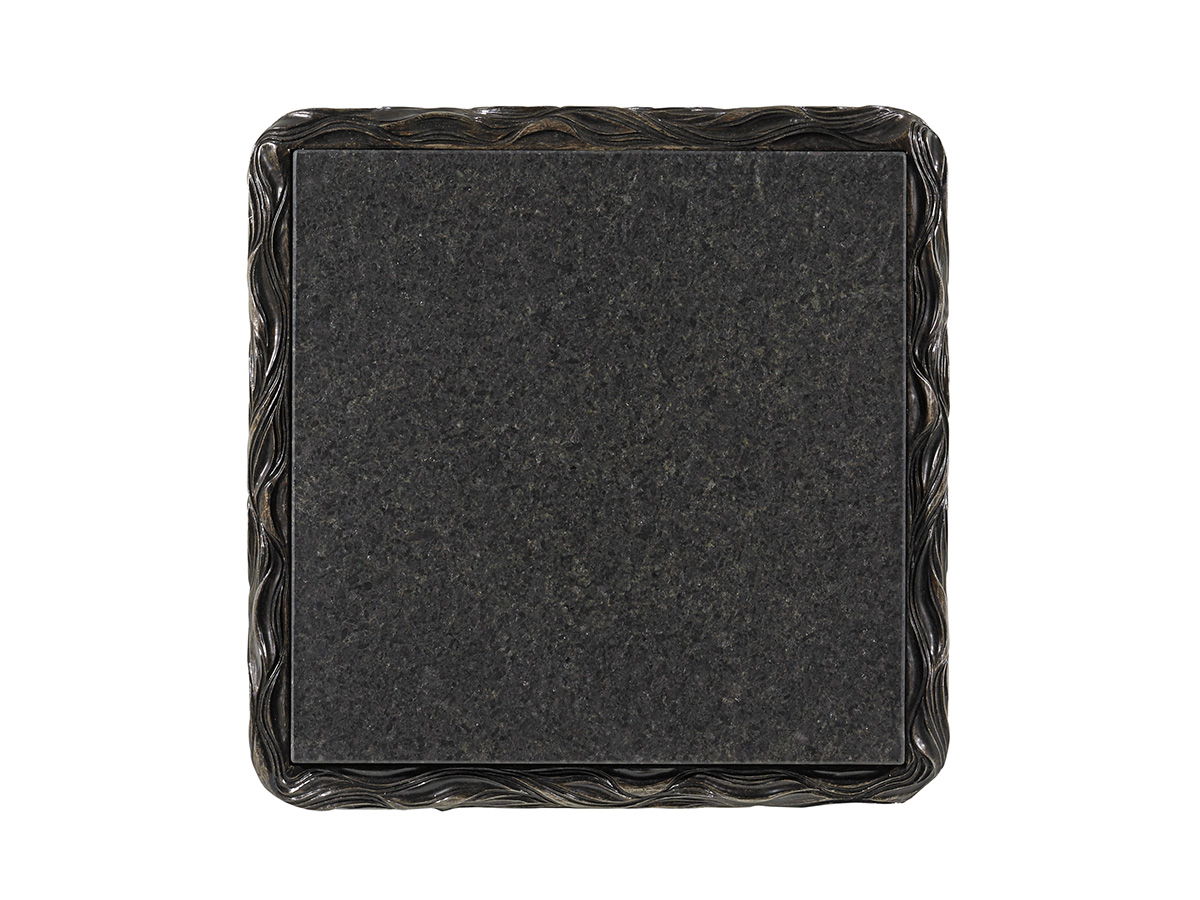 Shadow Play - Talk Of The Town Cube End Table - Dark Gray