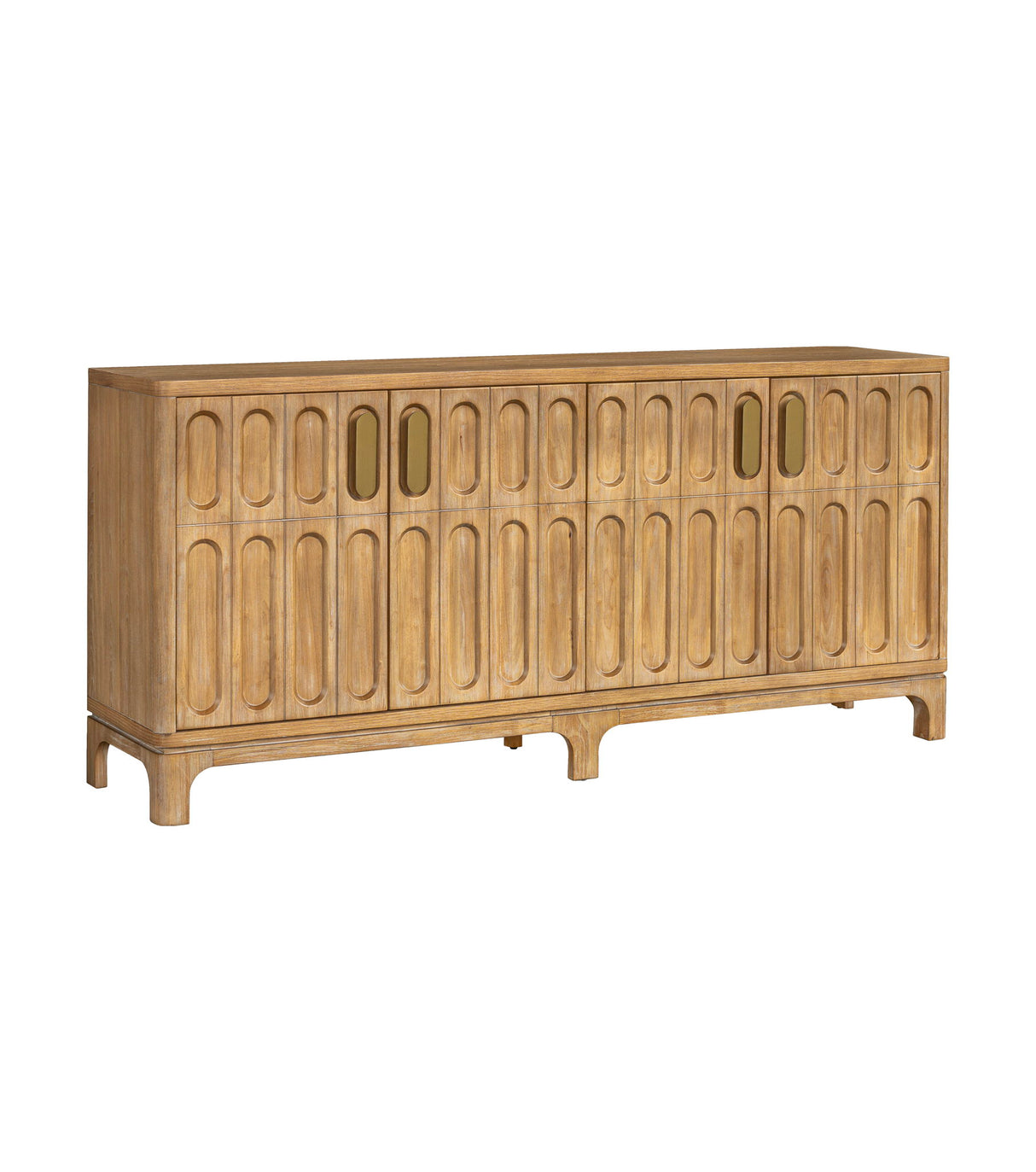 Ryder - Server - Chestnut Elm / Antique Brass