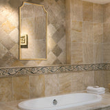 Metal Frame Mirror - Gold Leaf