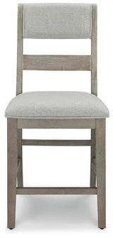Moreshire - Bisque - Upholstered Barstool (Set of 2)