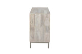 Leia - Bar Cabinet - White Mango / Ivory Bone / Gray
