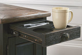 Tyler Creek - Grayish Brown / Black - Chair Side End Table