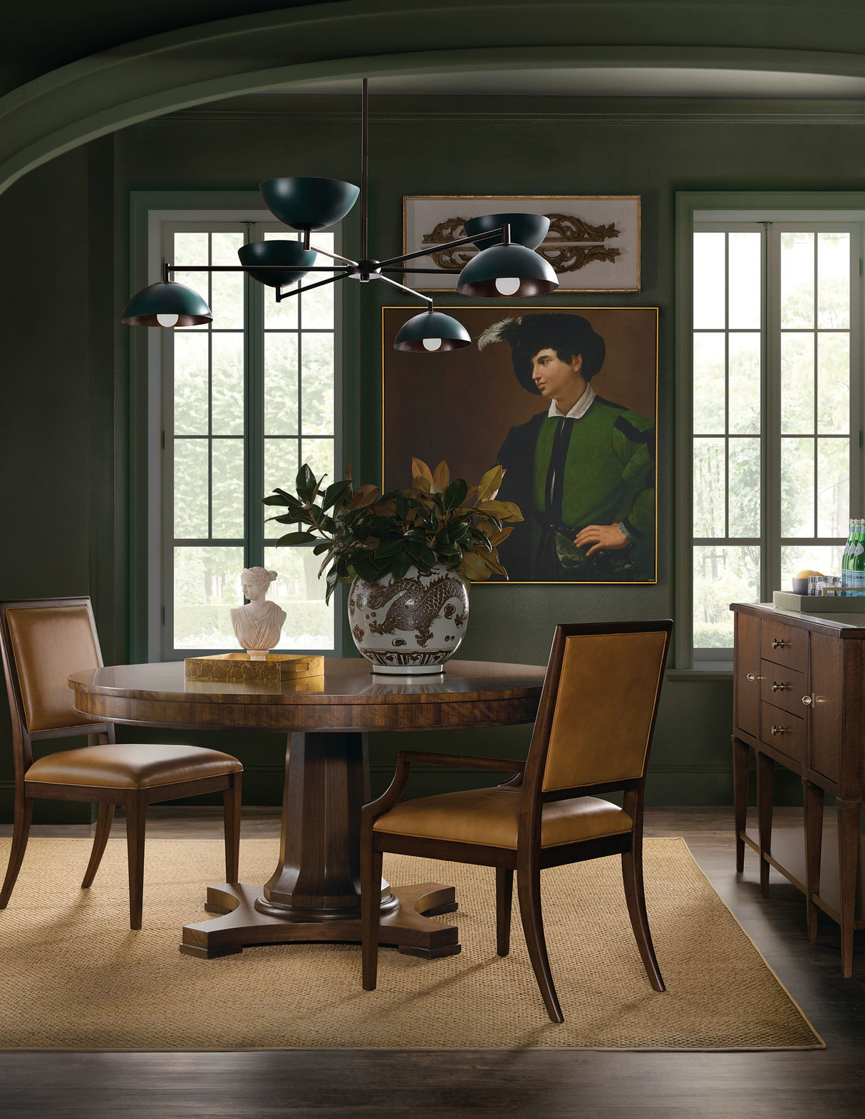 Archives - Round Pedestal Dining Table - Dark Brown