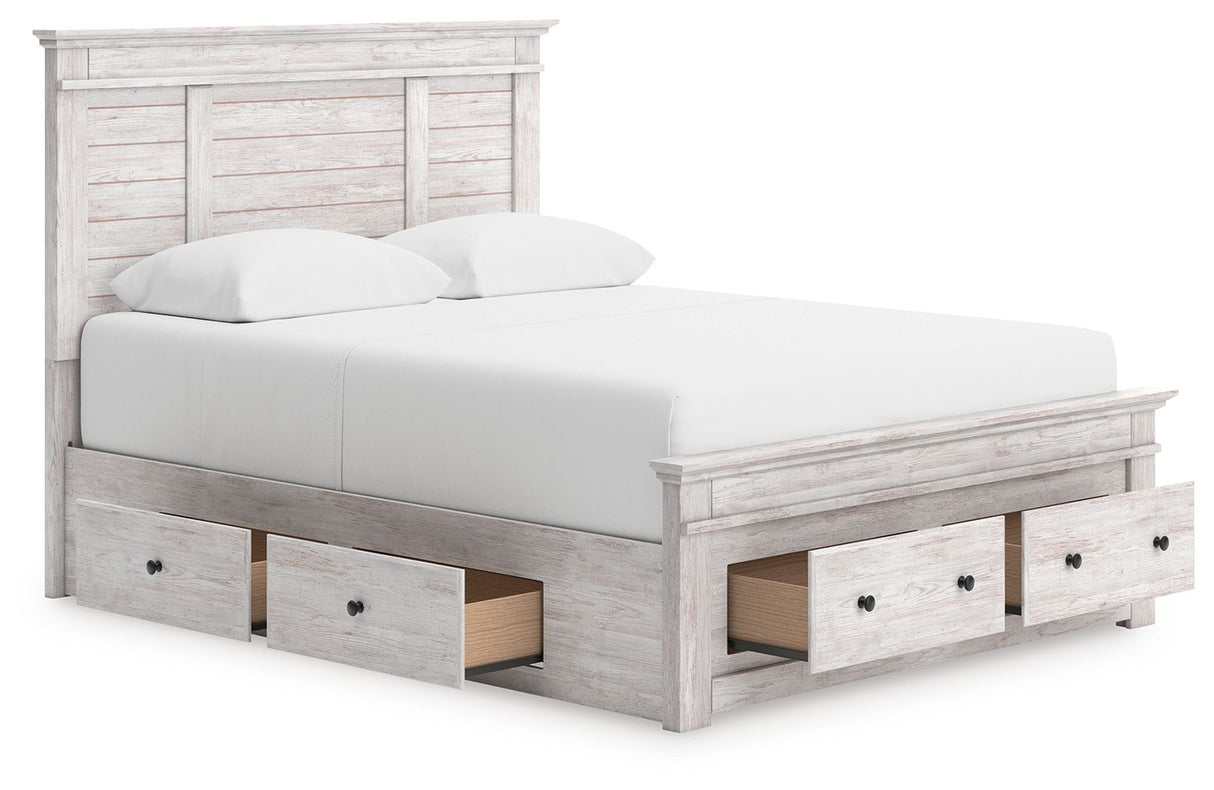 Makidern - Panel Storage Bed