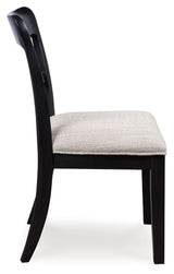 Greddinton - Round Dining Table Set - Black Chairs