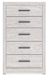 Cayboni - Five Drawer Chest - Whitewash