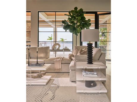 Weekender Coastal Living Home / St Kitts - End Table - Pearl Silver