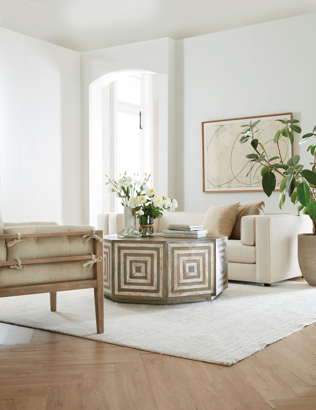 Commerce And Market - Octagonal Cocktail Table