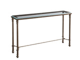 Laguna - Bluff Metal And Glass Table