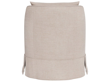 Portia - Skirted Swivel Chair, Special Order - Beige