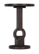 Commerce And Market - Round Side Table - Dark Brown