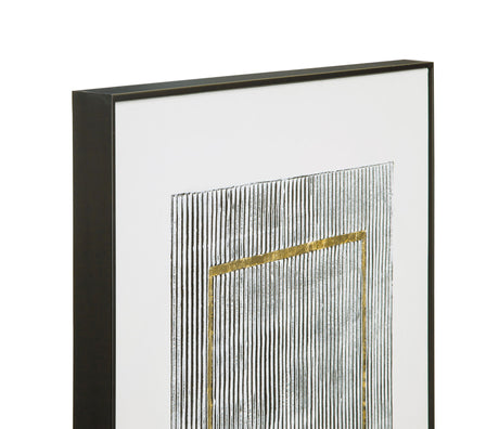 Graphite Canvas Art (Set of 2) - White