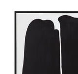 Framed Canvas Parallel Forms - Black