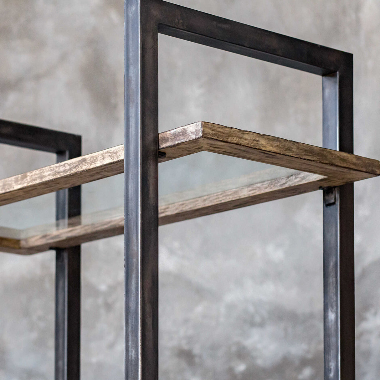 Olwyn - Industrial Etagere - Brown, Dark
