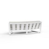 Newport - Curved Sofa, No Welt - Cast Silver / White