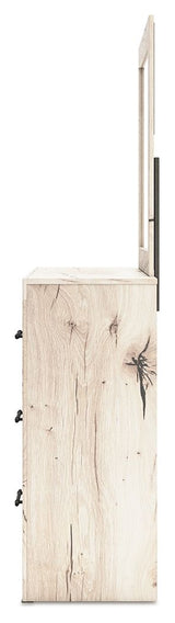 Lawroy - Dresser And Mirror - Light Natural
