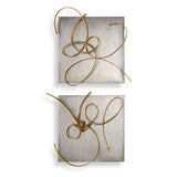 Harmony - Metal Wall Art, Set Of 2 - Gold
