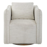 Corben - Swivel Armchair - Silver