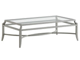 Silver Sands - Rectangular Cocktail Table - Pearl Silver