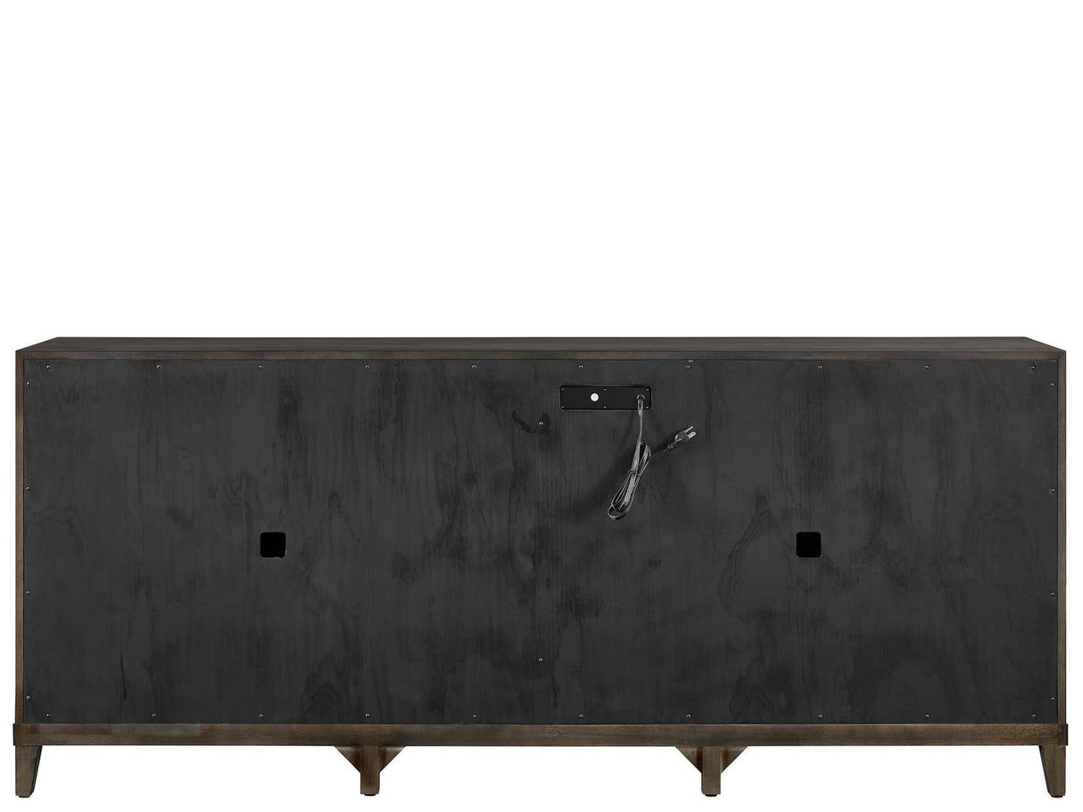 Fenwick - Embossed Credenza - Dark Brown
