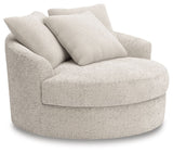 Cuddle Plush - 3 Pc. - 3-Piece Sectional, Chair And Ottoman - Arctic