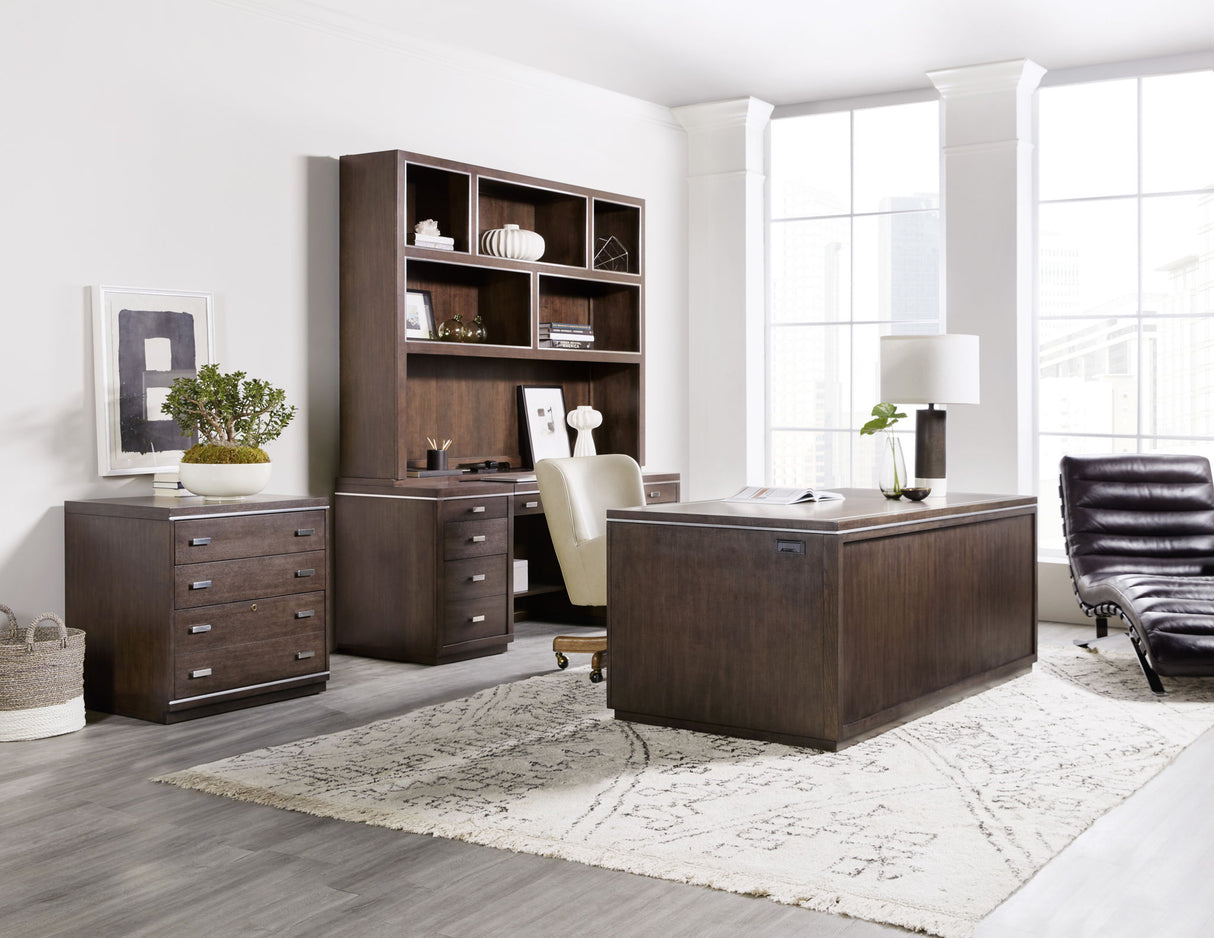 Work Your Way - House Blend Computer Credenza - Dark Brown