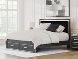 Zuraleus - Upholstered Panel Platform Storage Bed