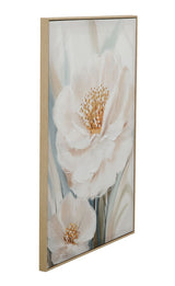 Framed Canvas Radiant Petals - Natural