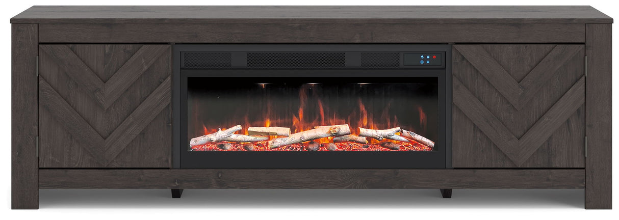 Cayboni - LG TV Stand With Fireplace Option