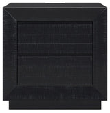 Londer - Two Drawer Night Stand - Black