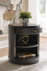 Leighmour - Accent Table - Dark Brown