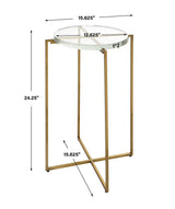 Star-Crossed - Glass Accent Table - Gold