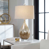 Flavian - Glazed Ceramic Lamp - Light Brown