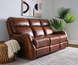 MS - Harlan Zero Gravity Power Sofa With Power Headrest - Dark Brown