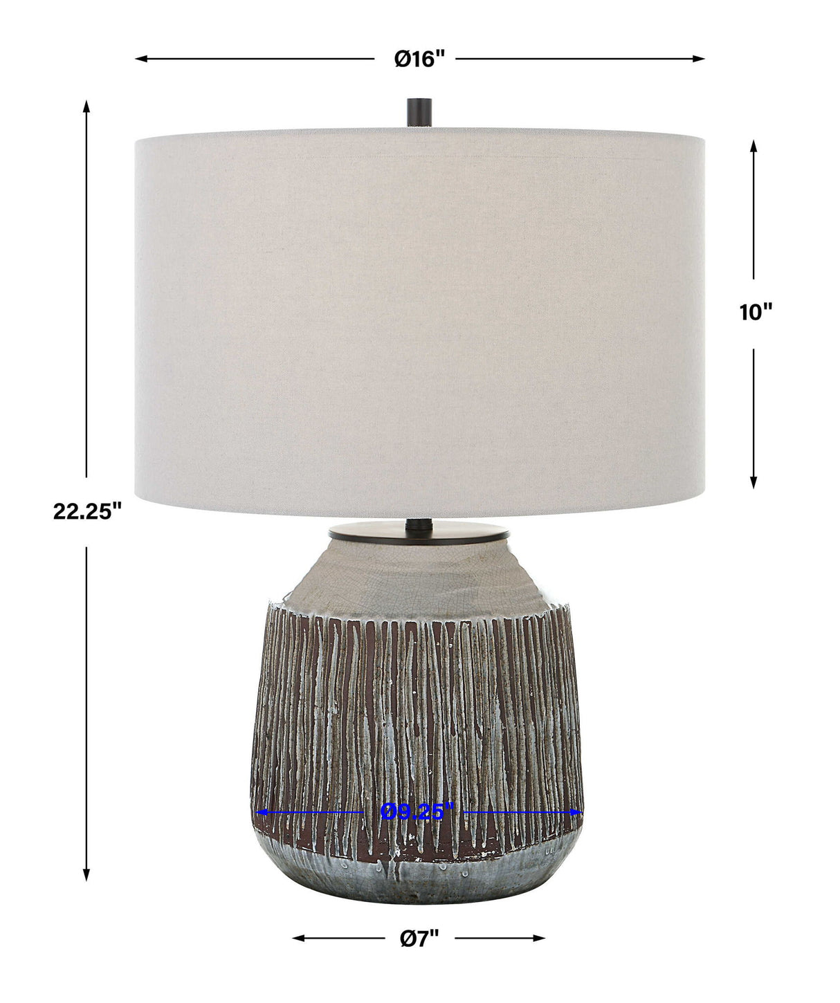 Neolithic - Table Lamp - Blue-gray